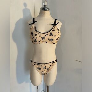 Karl lagerfield paris 2 piece bikini in a size large